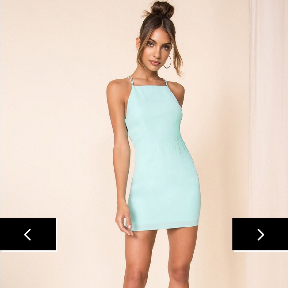 SUPERDOWN- sabina mint mini dress